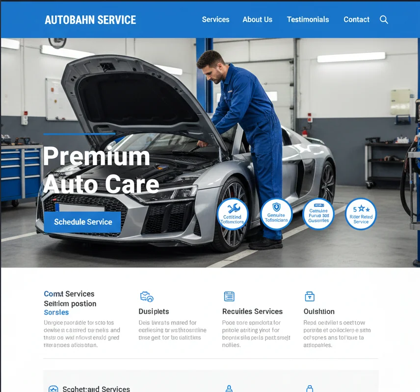 Auto Service Landing